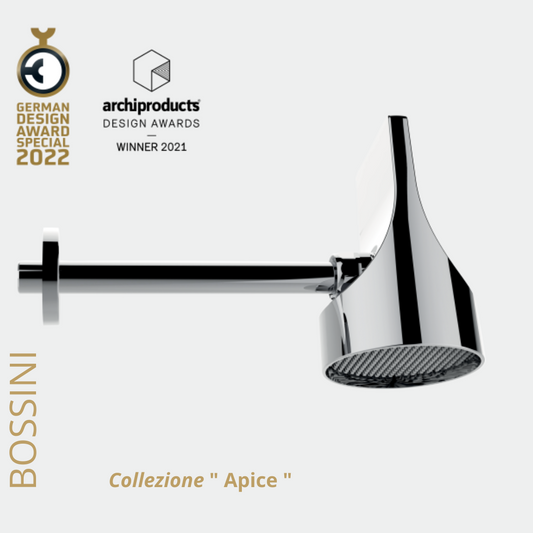 Bossini soffione APICE-SPOT in ABS Ø100mm orientabile