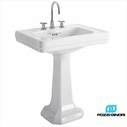 Montebianco Lavabo cm 72 competo di colonna Pozzi Ginori