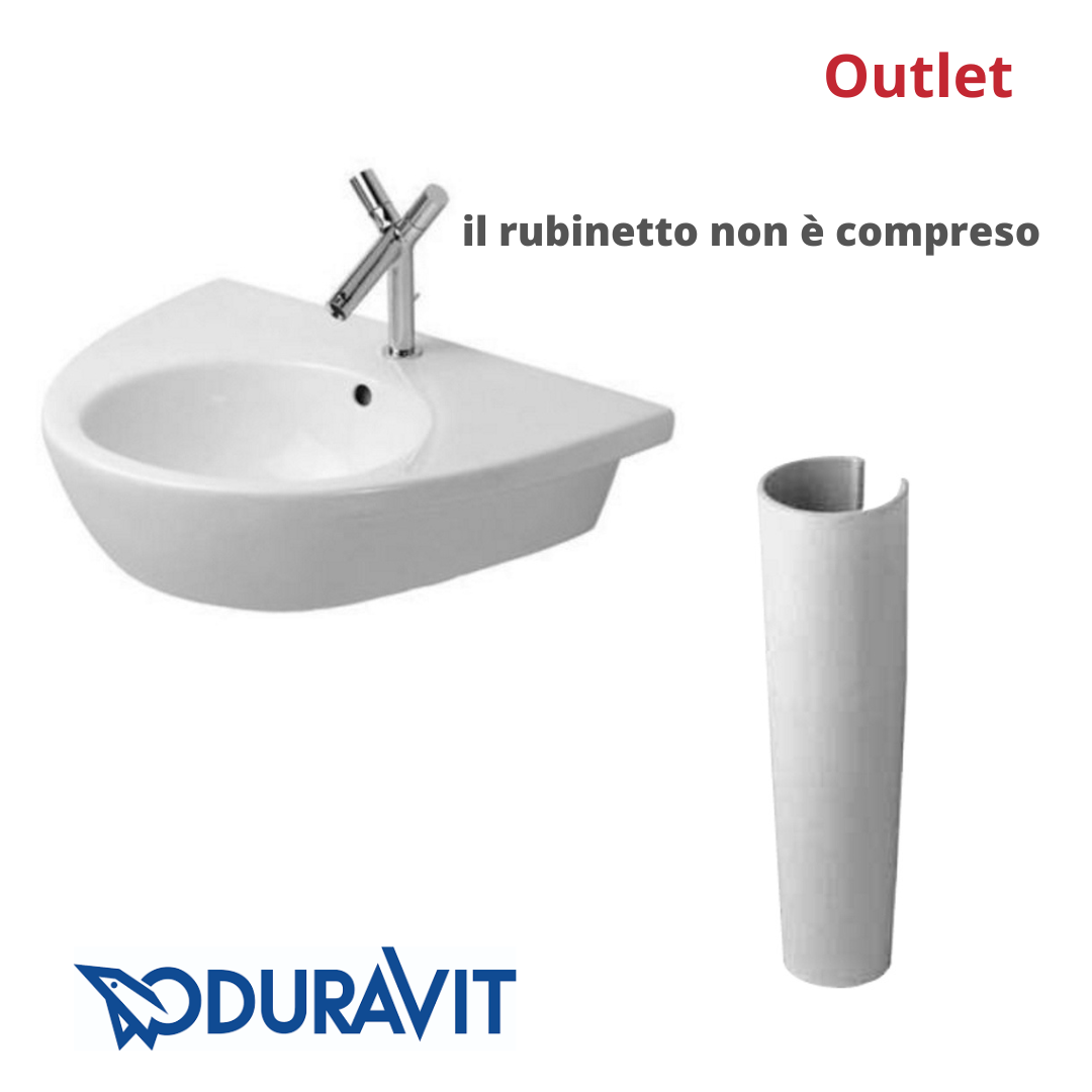 Duravit Starck II lavabo e colonna bianco