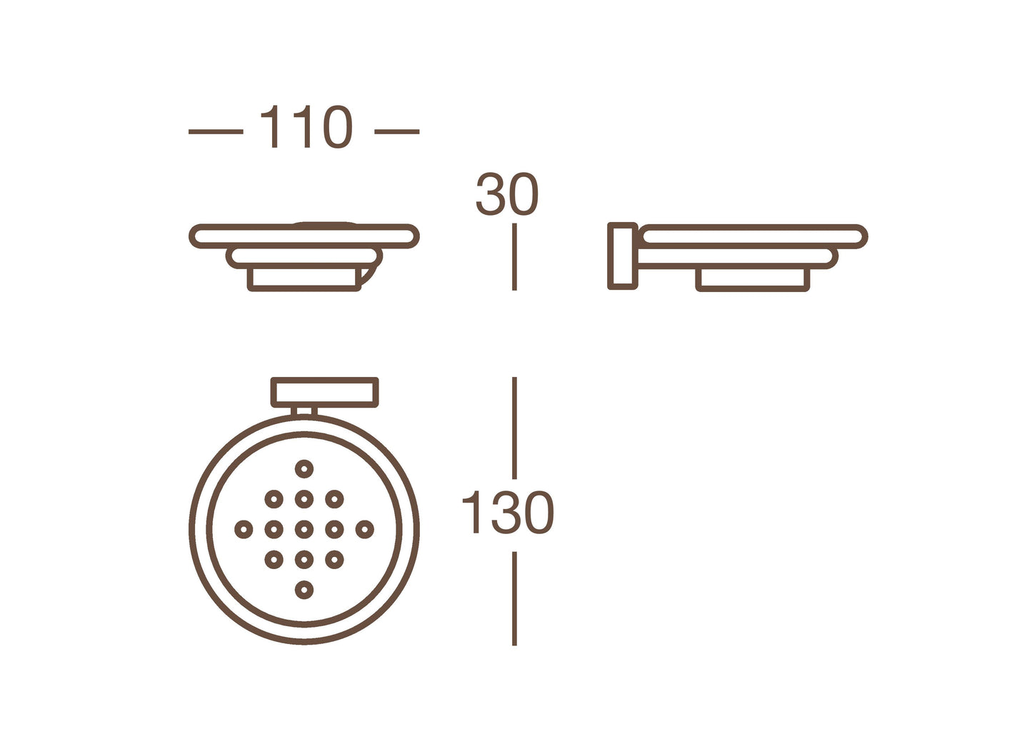 accessori bagno cromo lucido Filoforte Valli Arredobagno set 8 pezzi