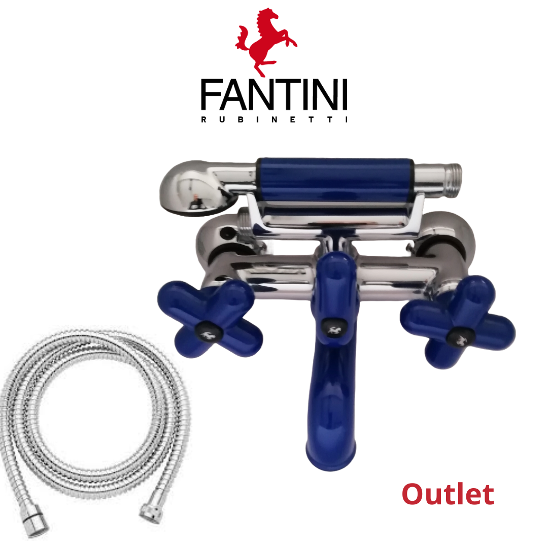 Fantini I Balocchi Gruppo vasca BLU completo di doccia duplex