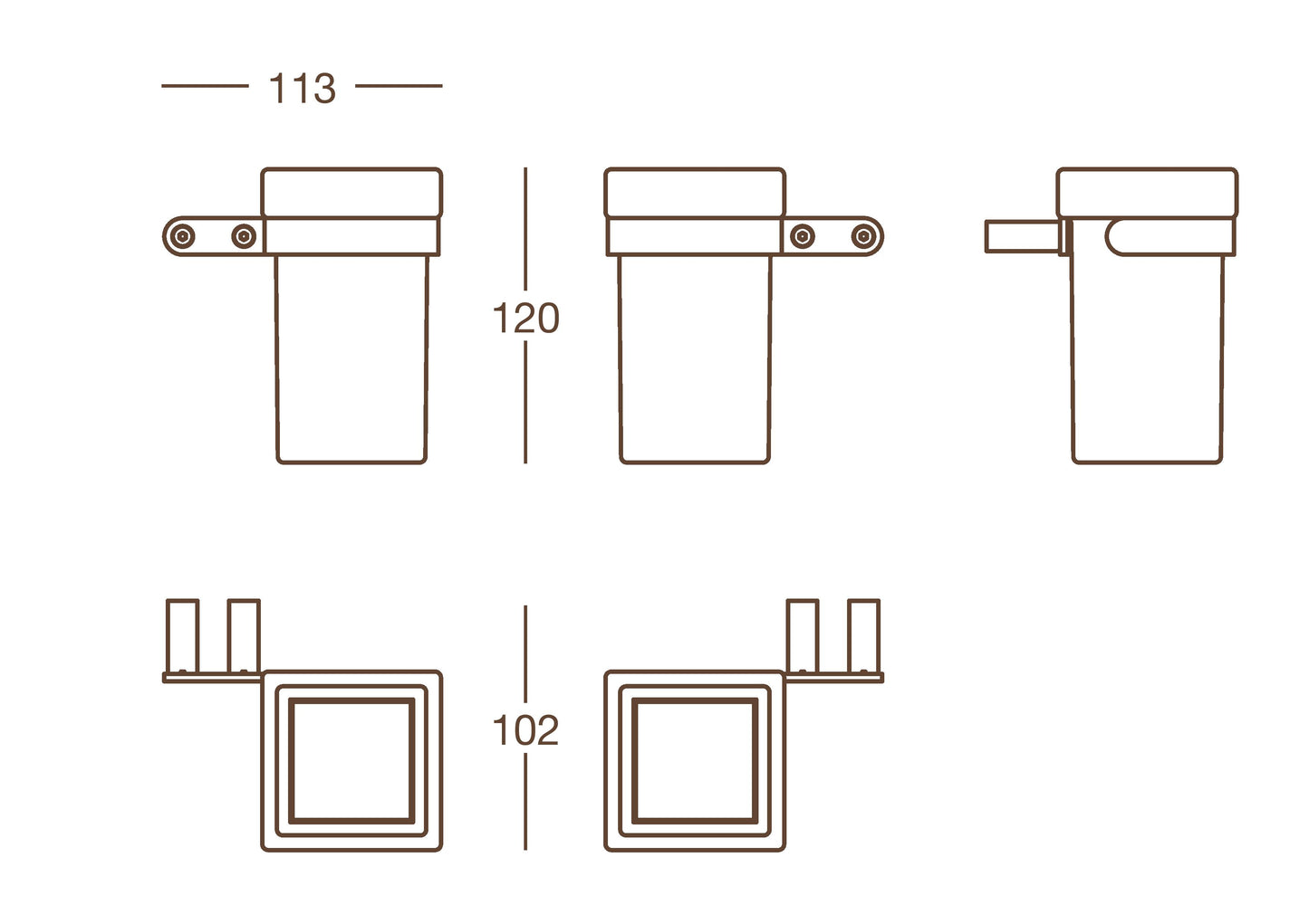 accessori bagno cromo lucido Now Valli Arredobagno set 9 pezzi