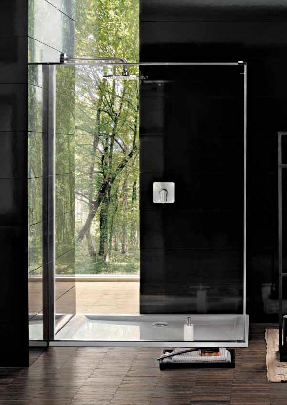 Piatto doccia  rettangolare 80x100  Ground acrilico Pozzi Ginori