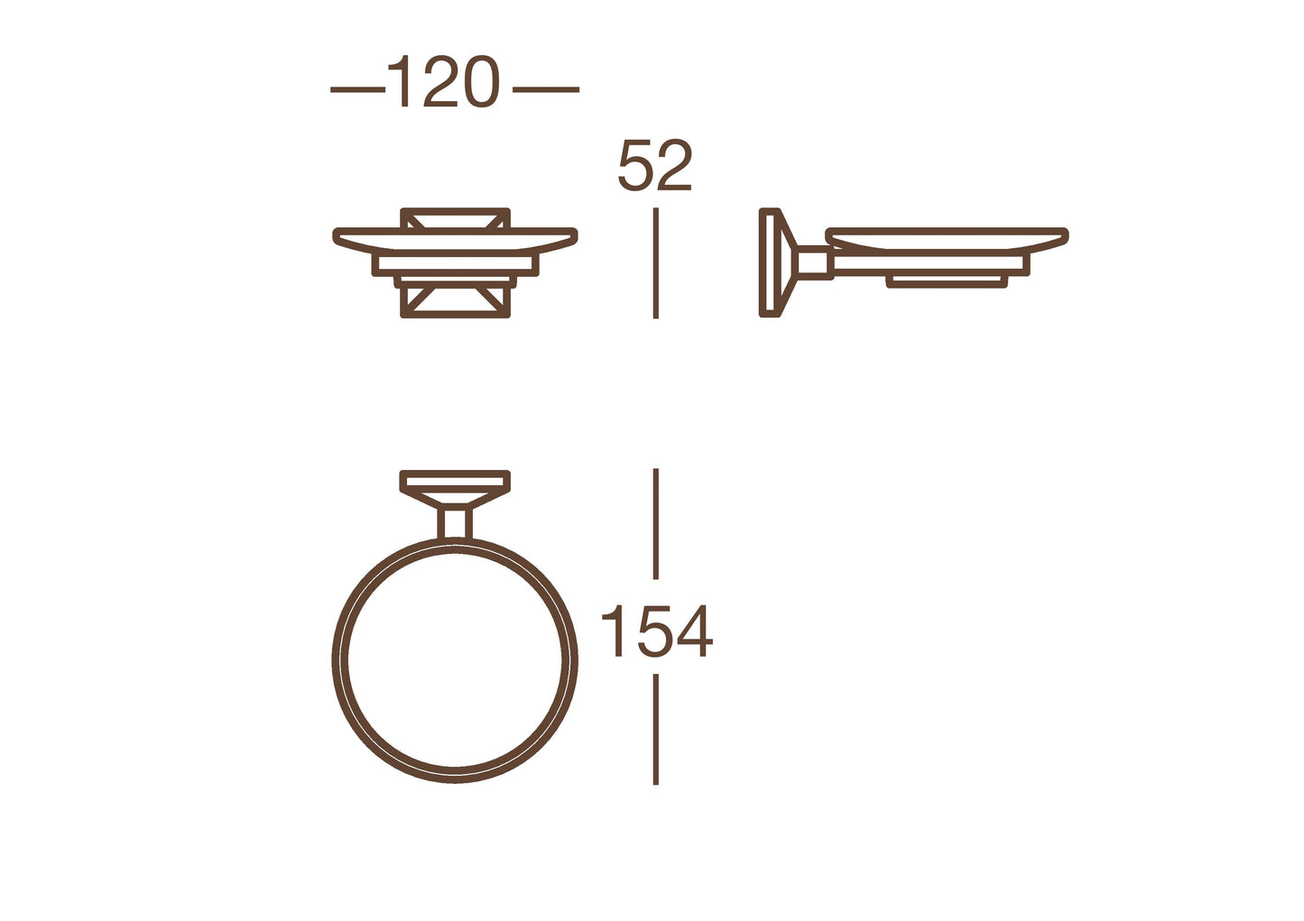 accessori bagno cromo lucido Roma Valli Arredobagno set 8 pezzi