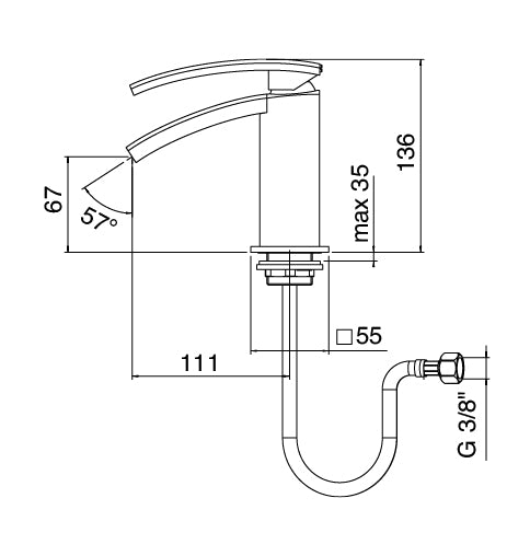 Zazzeri  Moon Mono rubinetti lavabo bidet incasso doccia 2 uscite