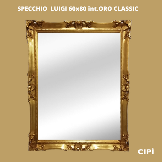 Specchio LUIGI  60x80 con cornice int oro classico CIPI'
