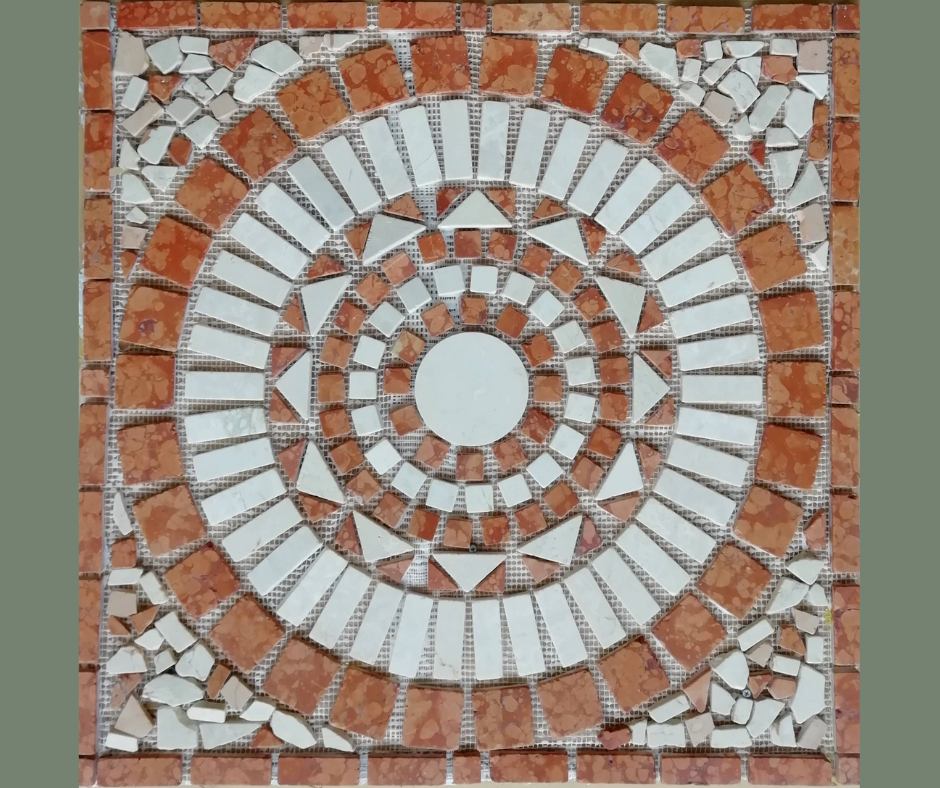 Tappeto in mosaico di Marmo cm 66x66x1