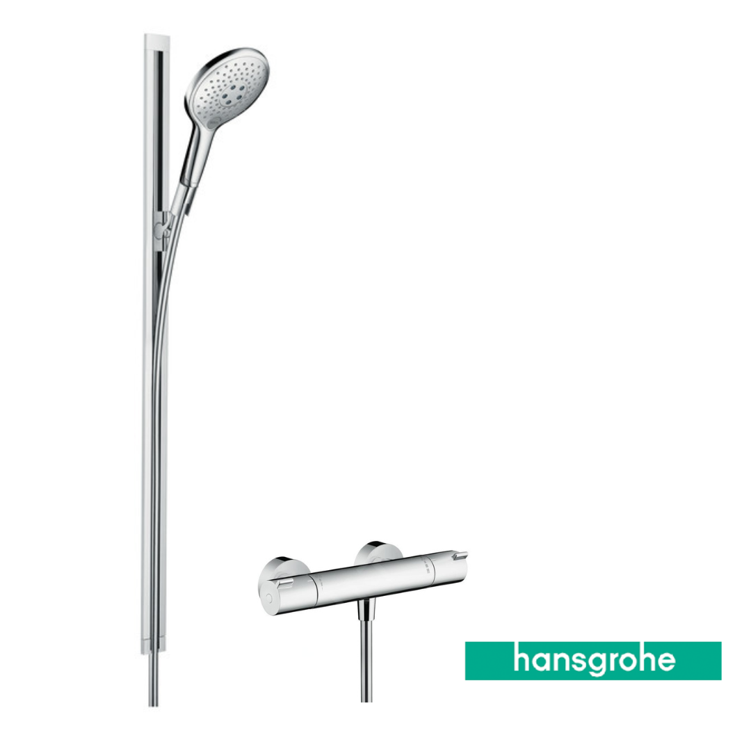 Hansgrohe set doccia Raindance Select S 150 3jet con asta doccia 90 cm + termostatico eterno